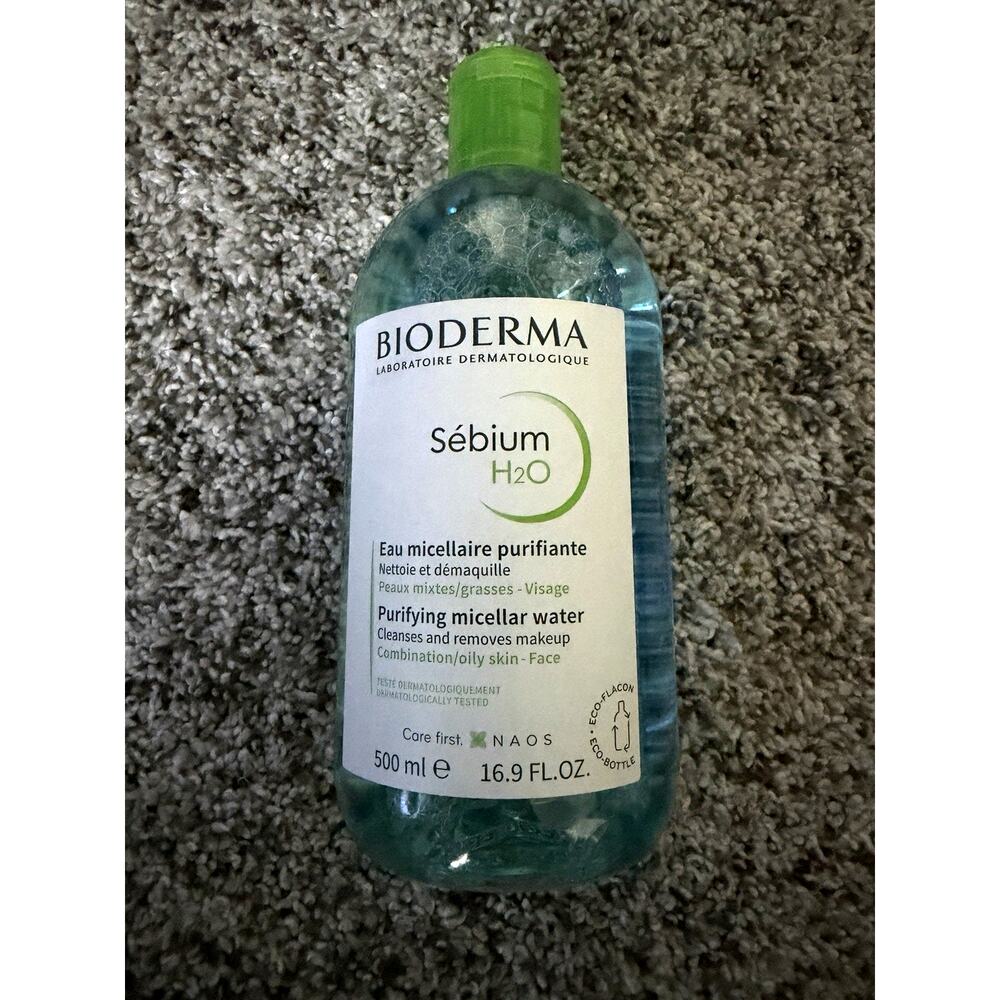 Bioderma Sebum H2O Purifying Micellar Water Makeup Remover 500ml 16.9oz New